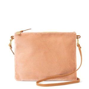 Clare V. Sac Bretelle — Blush Velvet